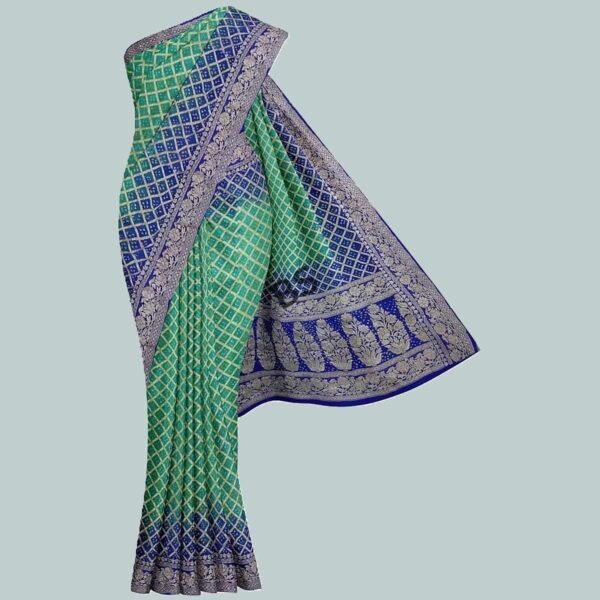 rai bandhani pure khaddi saree