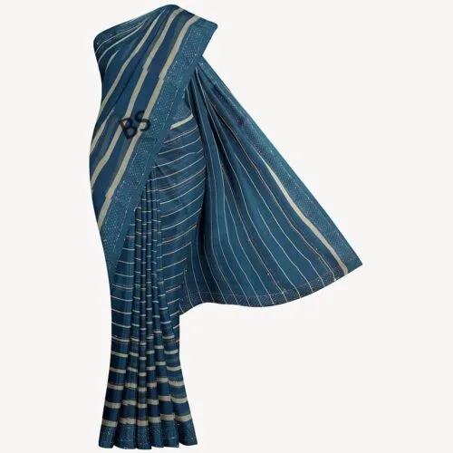 Peacock Chiffon Saree