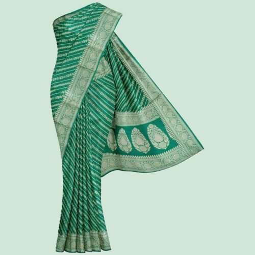 Green Pure Khaddi Saree