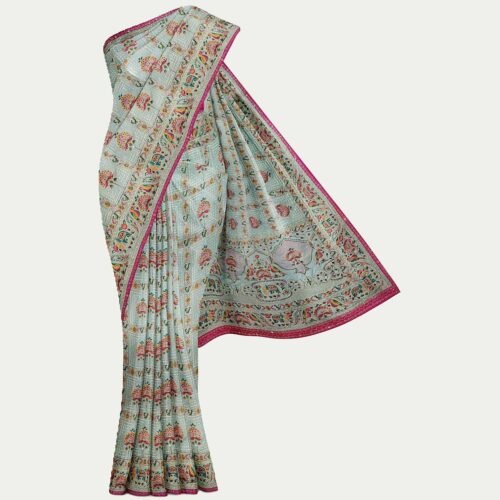 Pista Woven Silk Saree woven silk saree