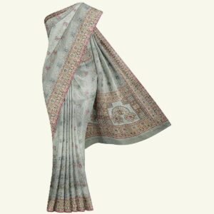woven silk saree