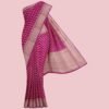 pink banarasi khaddi saree