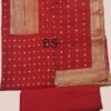 Red Designer Unstitched Suit