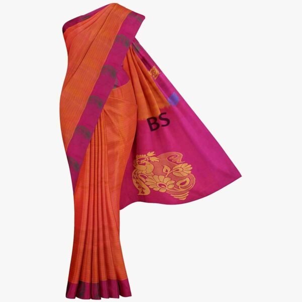 Sindoori Red Kanjivaram Pure Silk Saree