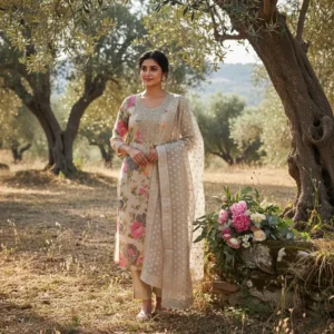 party wear unstitched suit