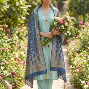 Icy Blue Unstitched Suit