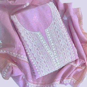 Pink Chikankari Suit