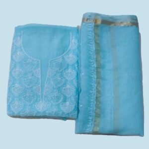 Sky Blue Chikankari Suit