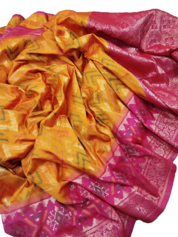 Mustard Kanjivaram Silk Saree