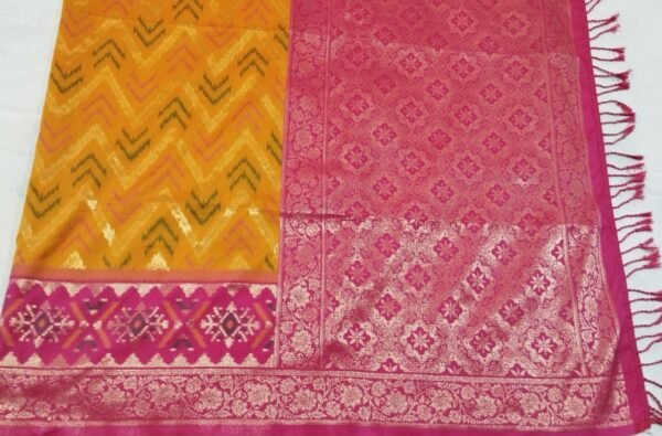 Mustard Kanjivaram Silk Saree