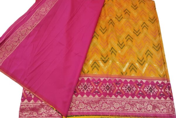 Mustard Kanjivaram Silk Saree