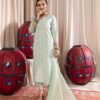 Sea Green Pant Suit With Dupatta