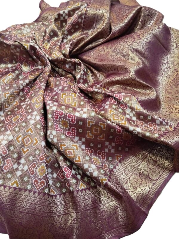 Coffee Kanjivaram Silk Saree