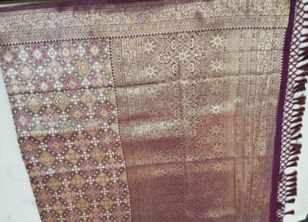 Coffee Kanjivaram Silk Saree