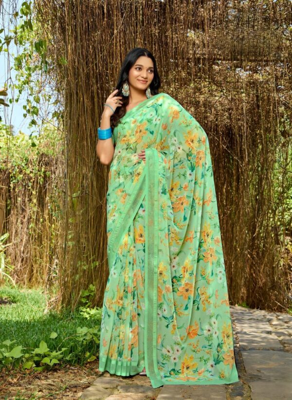 Light Green Party Wear Saree