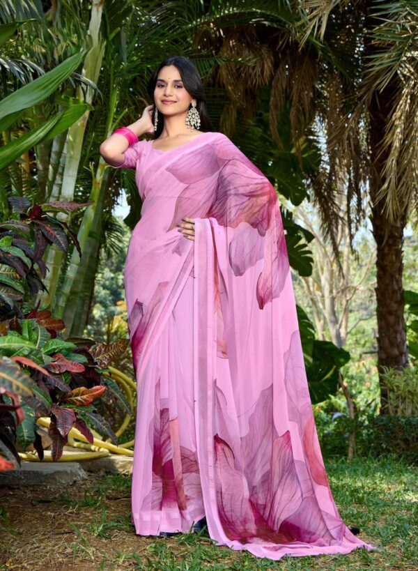 Light Pink Party Wear Saree
