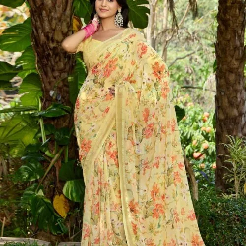 Beige Party Wear Saree
