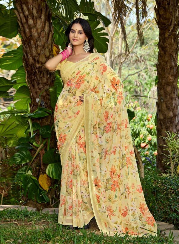 Beige Party Wear Saree