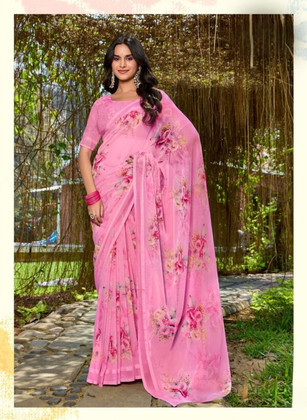 Pink Party Wear Saree