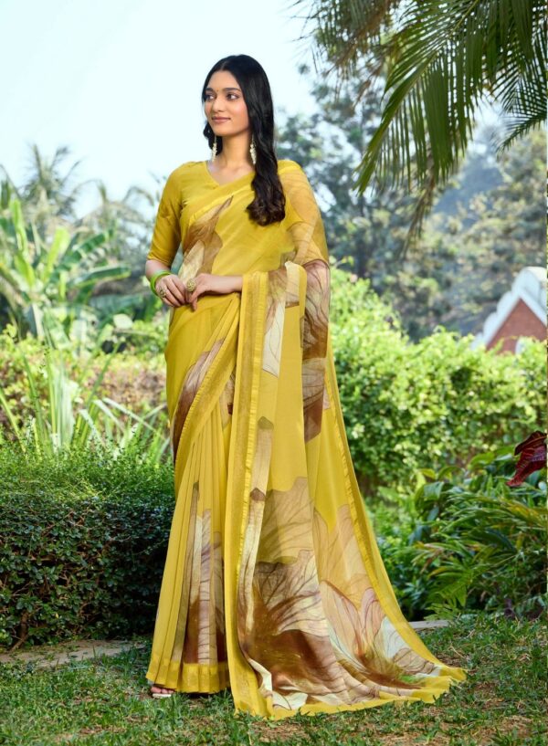 Yellow Party Wear Saree