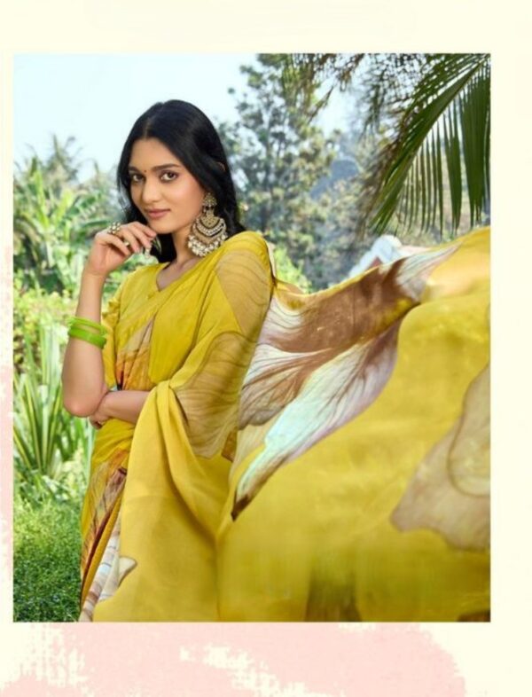 Yellow Party Wear Saree