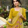 Yellow Printed Saree