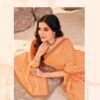 Mango Yellow Printed Chiffon Saree