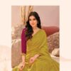 Gold Printed Chiffon Saree