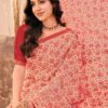 Beige Printed Chiffon Saree
