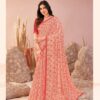 Beige Printed Chiffon Saree