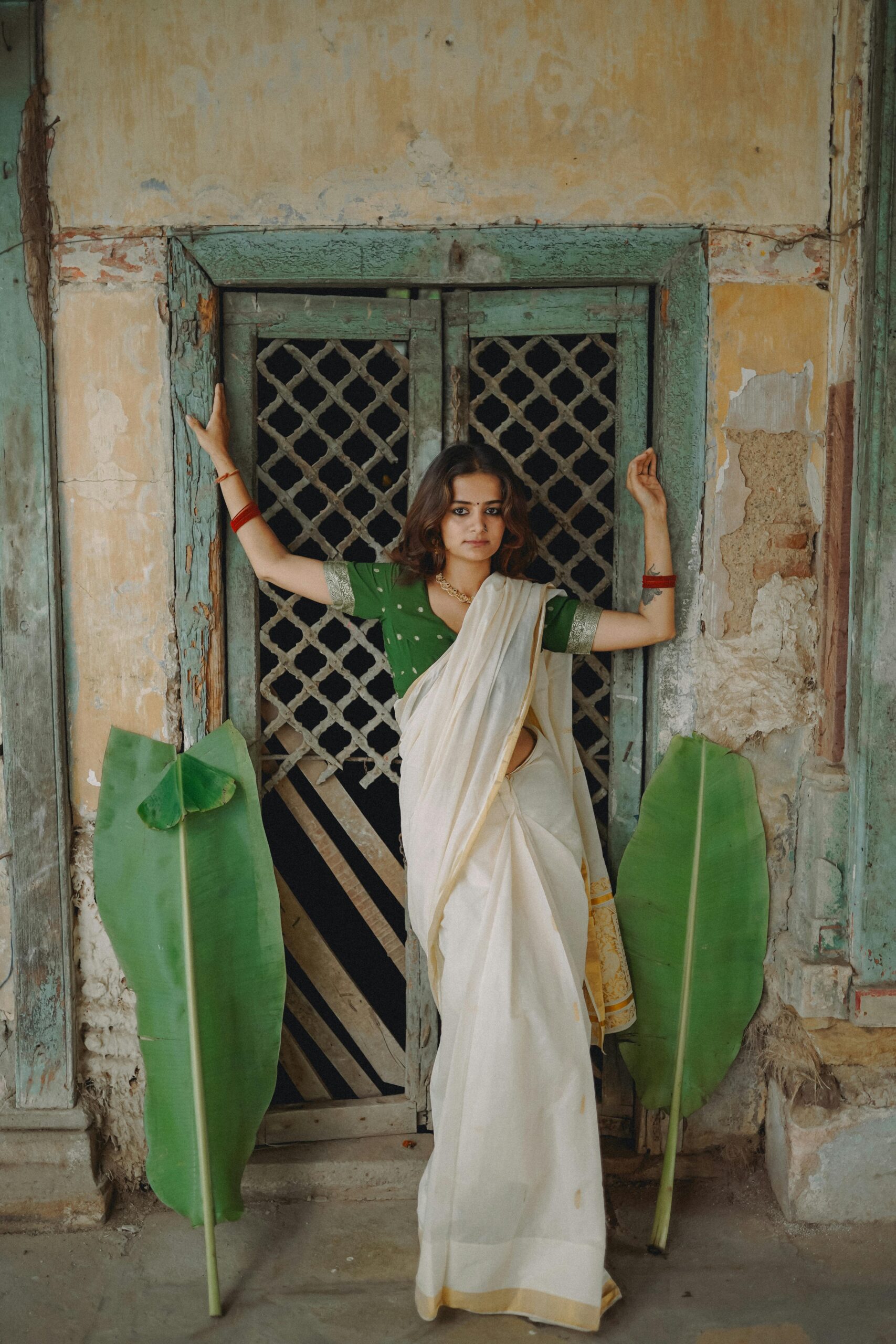 pexels-darkmodecinema-19567882 Beige Chanderi Silk Saree