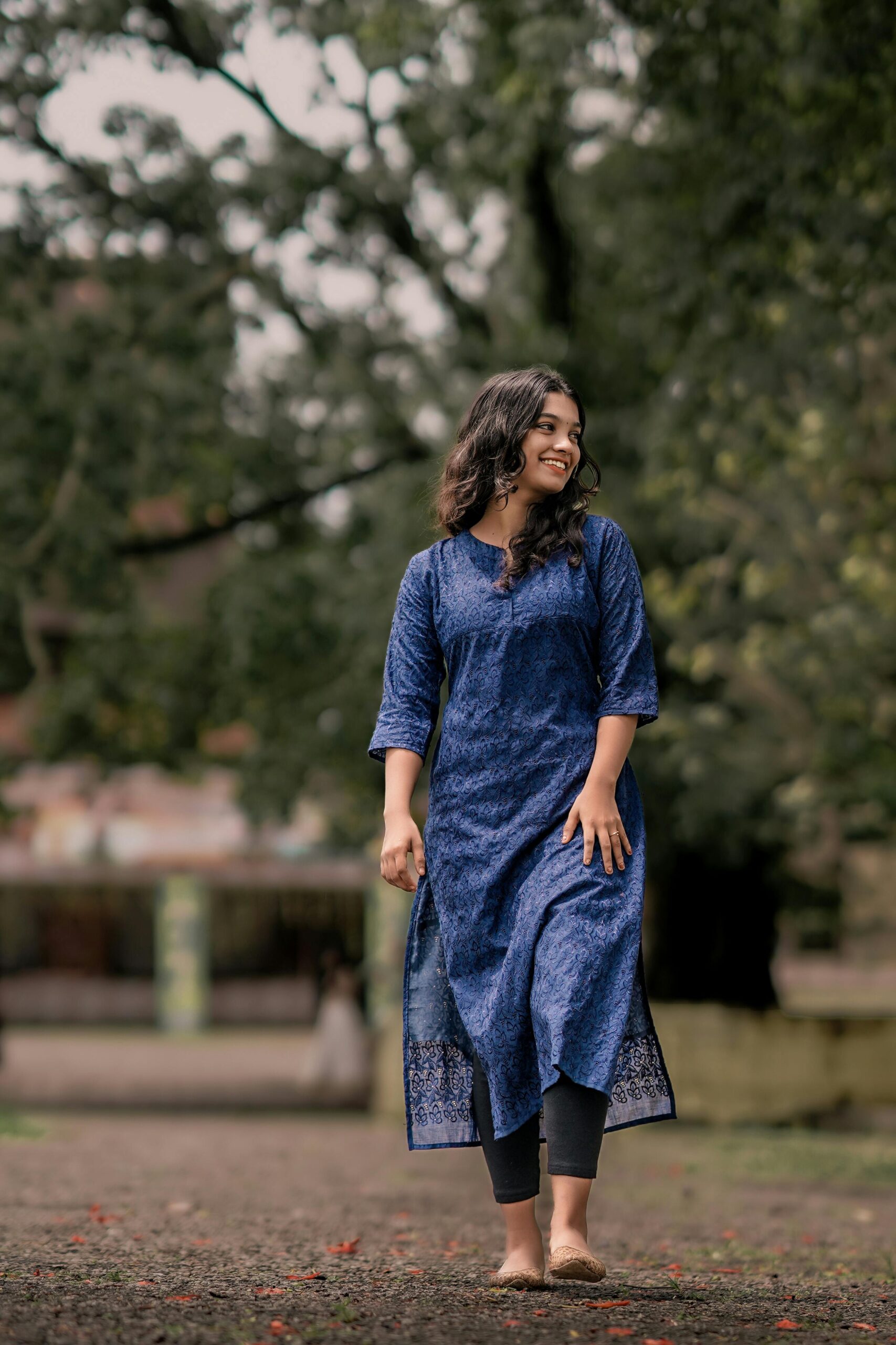 Beige Cotton Kurti