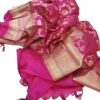 Pink Banarasi Silk Dupatta
