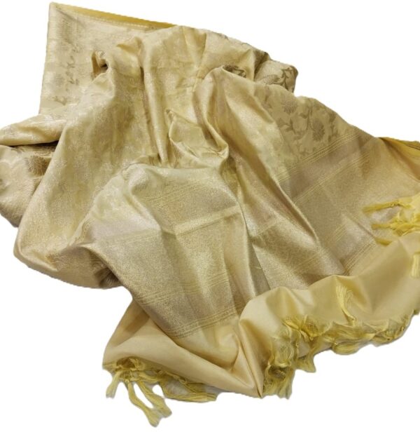 Gold Banarasi Silk Dupatta