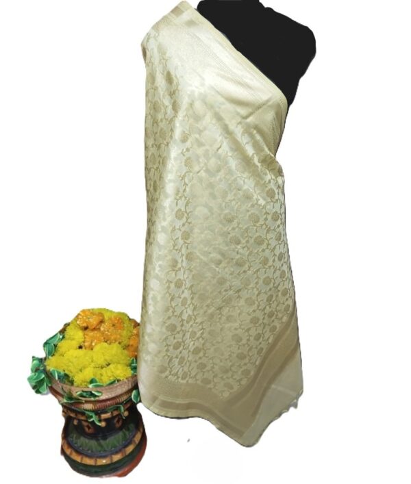 Gold Banarasi Silk Dupatta