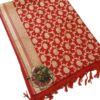 Red Banarasi Silk Dupatta