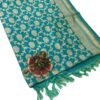 Teal Banarasi Silk Dupatta