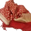 Red Banarasi Silk Dupatta