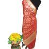 Red Banarasi Silk Dupatta