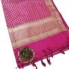 Pink Banarasi Silk Dupatta
