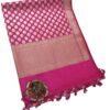 Pink Banarasi Silk Dupatta