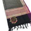 Black Banarasi Silk Dupatta