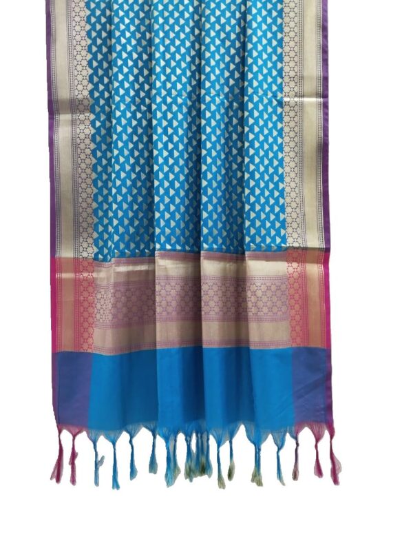 Firozi Banarasi Silk Dupatta