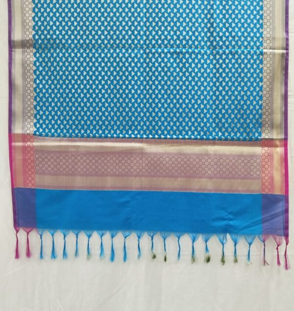 Firozi Banarasi Silk Dupatta