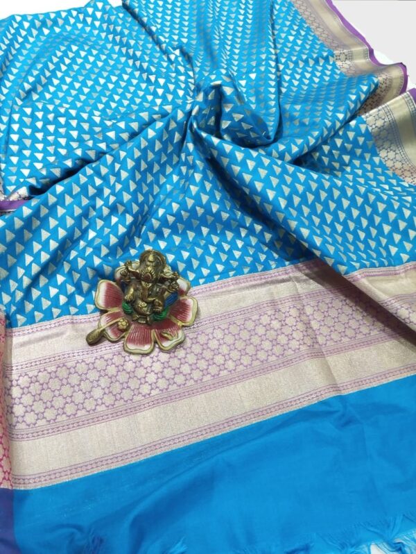 Firozi Banarasi Silk Dupatta