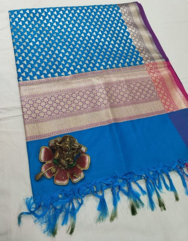 Firozi Banarasi Silk Dupatta