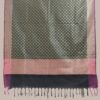 Black Banarasi Silk Dupatta