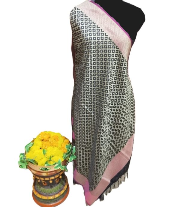 Black Banarasi Silk Dupatta