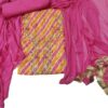 Mustard Pure Organza Unstitched Suit