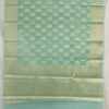 Aqua Green Handloom Banarasi Tissue Saree